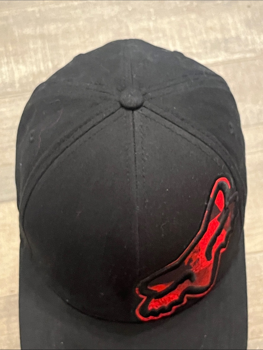 Fox Black Hat with Red Fox Head Logo - Picture 6 of 10